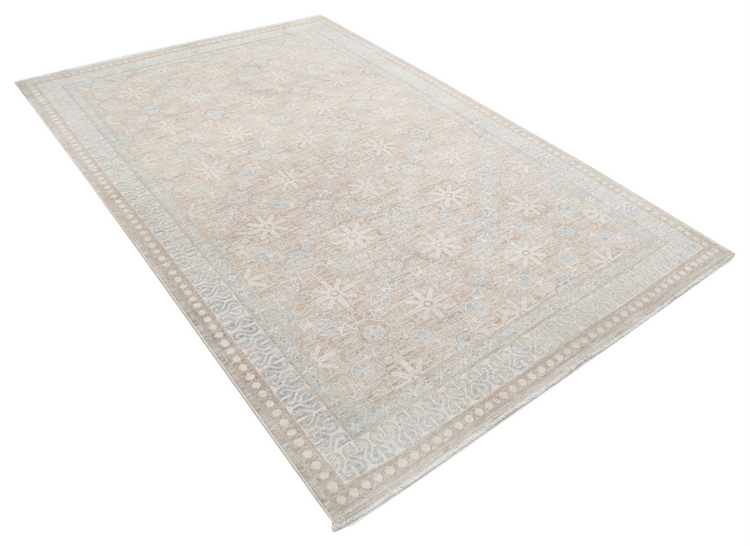 Hand Knotted Serenity Wool Rug - 5' 7" X 8' 5" 5' 7" X 8' 5" (170 X 257) / Taupe / Wool