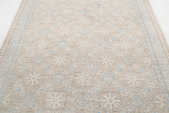 Hand Knotted Serenity Wool Rug - 5' 7" X 8' 5" 5' 7" X 8' 5" (170 X 257) / Taupe / Wool