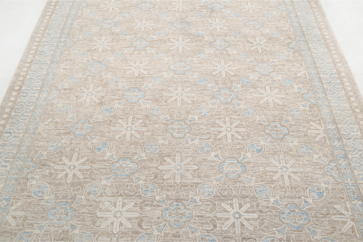 Hand Knotted Serenity Wool Rug - 5' 7" X 8' 5" 5' 7" X 8' 5" (170 X 257) / Taupe / Wool