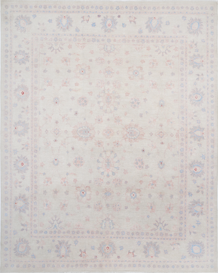 Hand Knotted Serenity Wool Rug - 7' 11" X 9' 9" 7' 11" X 9' 9" (241 X 297) / Ivory / Wool