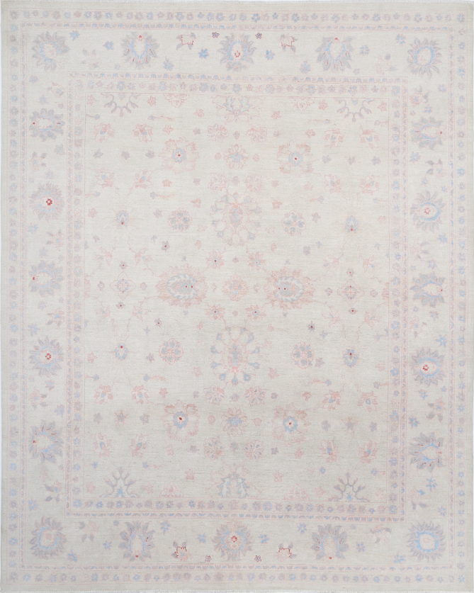 Hand Knotted Serenity Wool Rug - 7' 11" X 9' 9" 7' 11" X 9' 9" (241 X 297) / Ivory / Wool