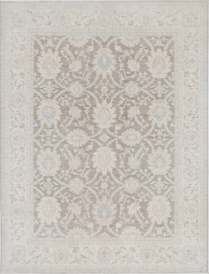 Hand Knotted Serenity Wool Rug - 7' 7" X 9' 9" 7' 7" X 9' 9" (231 X 297) / Brown / Wool