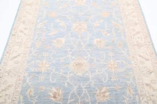 Hand Knotted Serenity Wool Rug - 4' 9" X 6' 11" 4' 9" X 6' 11" (145 X 211) / Blue / Wool