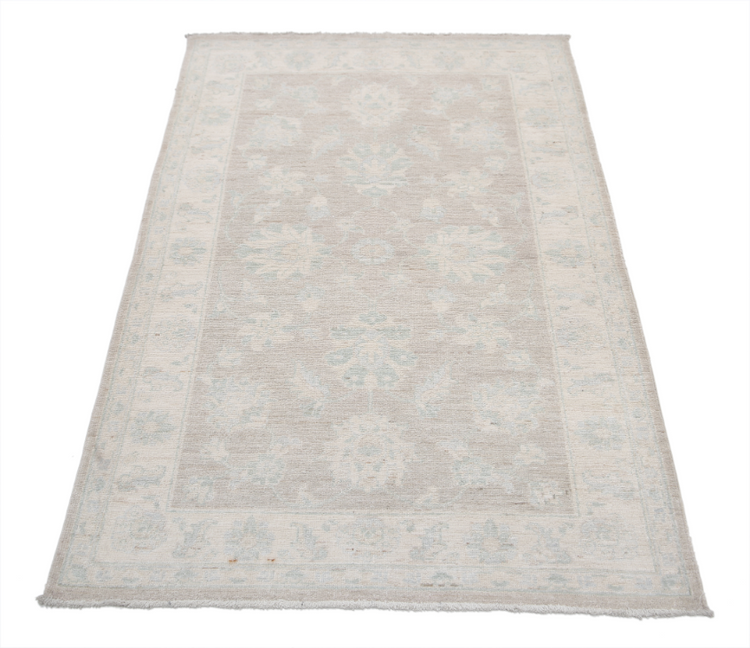 Hand Knotted Serenity Wool Rug - 3' 2" X 4' 11" 3' 2" X 4' 11" (97 X 150) / Brown / Wool