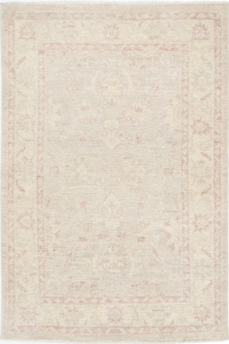 Hand Knotted Serenity Wool Rug - 2' 7" X 3' 11" 2' 7" X 3' 11" (79 X 119) / Grey / Wool