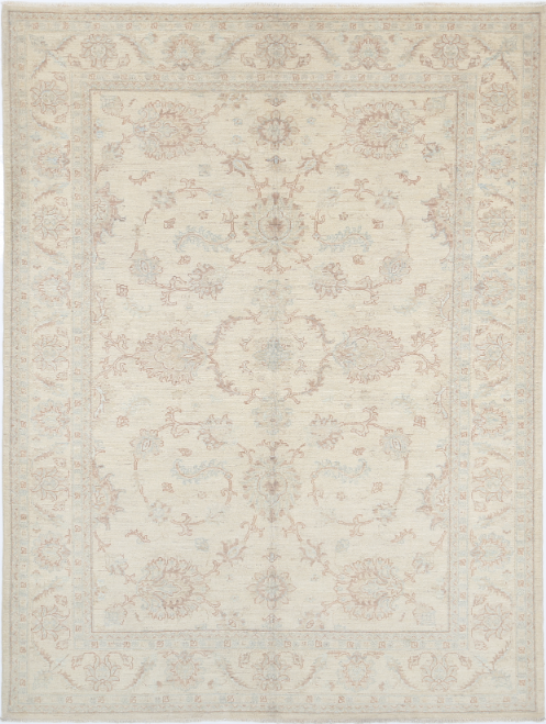 Hand Knotted Serenity Wool Rug - 5' 5" X 7' 6" 5' 5" X 7' 6" (165 X 229) / Ivory / Wool