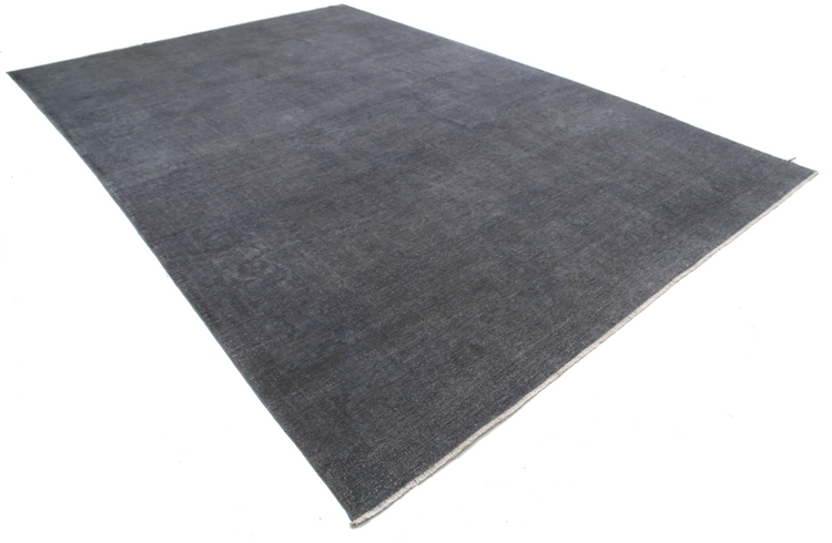 Hand Knotted Overdye Wool Rug - 9' 8" X 13' 9" 9' 8" X 13' 9" (295 X 419) / Grey / Wool