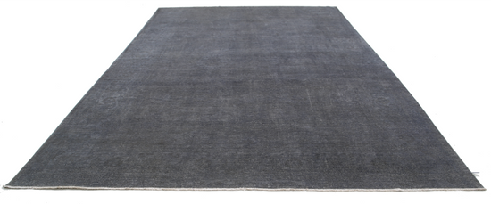 Hand Knotted Overdye Wool Rug - 9' 8" X 13' 9" 9' 8" X 13' 9" (295 X 419) / Grey / Wool