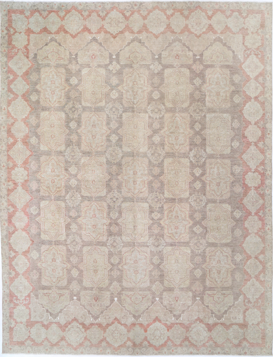 Hand Knotted Serenity Wool Rug - 9' 11" X 14' 2" 9' 11" X 14' 2" (302 X 432) / Brown / Wool