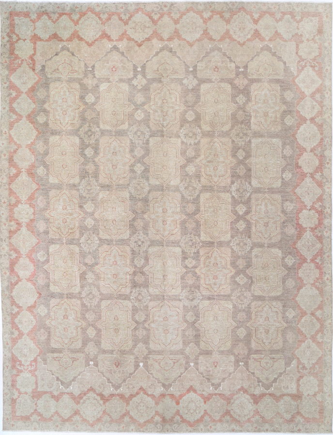 Hand Knotted Serenity Wool Rug - 9' 11" X 14' 2" 9' 11" X 14' 2" (302 X 432) / Brown / Wool