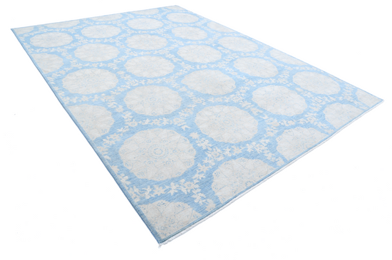 Hand Knotted Ariana Wool Rug - 9' 2" X 12' 0" 9' 2" X 12' 0" (280 X 366) / Blue / Wool