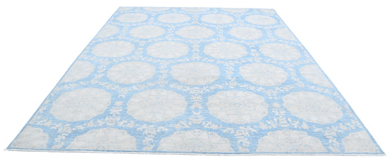 Hand Knotted Ariana Wool Rug - 9' 2" X 12' 0" 9' 2" X 12' 0" (280 X 366) / Blue / Wool