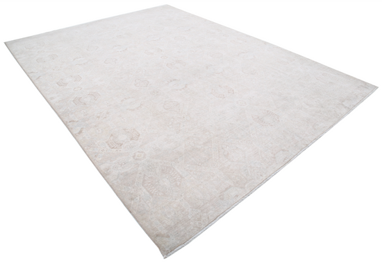 Hand Knotted Artemix Wool Rug - 8' 7" X 11' 4" 8' 7" X 11' 4" (262 X 345) / Taupe / Wool