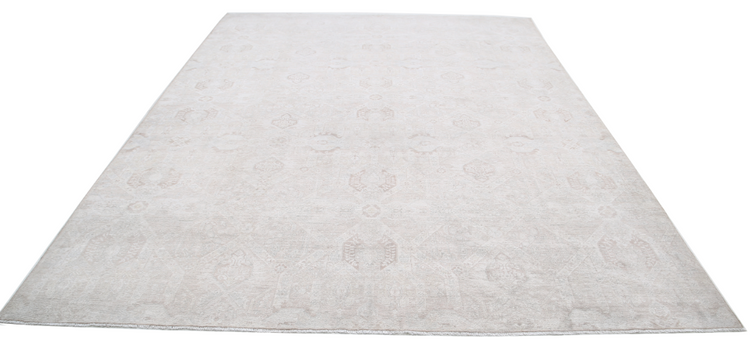 Hand Knotted Artemix Wool Rug - 8' 7" X 11' 4" 8' 7" X 11' 4" (262 X 345) / Taupe / Wool