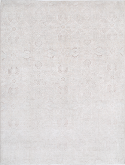 Hand Knotted Artemix Wool Rug - 8' 7" X 11' 4" 8' 7" X 11' 4" (262 X 345) / Taupe / Wool