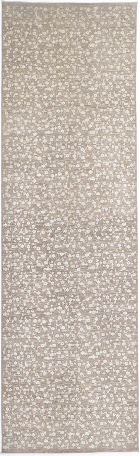 Hand Knotted Fine Artemix Wool Rug - 4'11'' x 17'7''