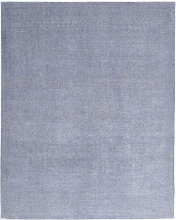Hand Knotted Fine Overdyed Wool Rug - 7'10'' x 10'0''