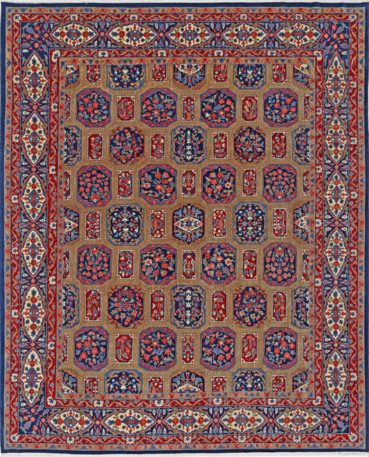 Hand Knotted Heritage Wool Rug - 7' 11" X 9' 9" 7' 11" X 9' 9" (241 X 297) / Beige / Wool