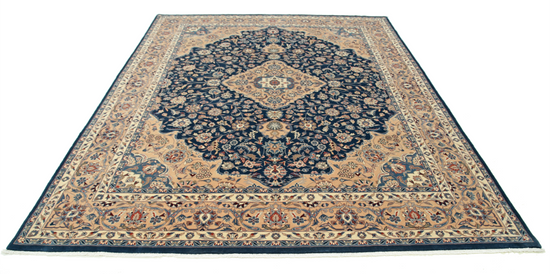 Hand Knotted Heritage Wool Rug - 8' 0" X 10' 2" 8' 0" X 10' 2" (244 X 310) / Blue / Wool