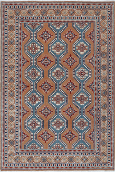 Hand Knotted Heritage Wool Rug - 6' 0" X 8' 11" 6' 0" X 8' 11" (183 X 272) / Taupe / Wool