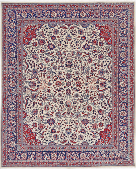 Hand Knotted Heritage Wool Rug - 8' 0" X 9' 11" 8' 0" X 9' 11" (244 X 302) / Ivory / Wool