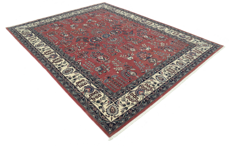 Hand Knotted Heritage Wool Rug - 8' 0" X 9' 11" 8' 0" X 9' 11" (244 X 302) / Pink / Wool