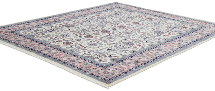 Hand Knotted Heritage Wool Rug - 8' 1" X 10' 1" 8' 1" X 10' 1" (246 X 307) / Ivory / Wool