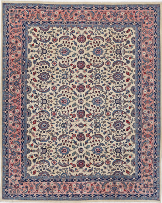 Hand Knotted Heritage Wool Rug - 8' 1" X 10' 1" 8' 1" X 10' 1" (246 X 307) / Ivory / Wool