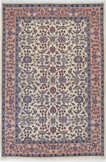 Hand Knotted Heritage Wool Rug - 4' 1" X 6' 1" 4' 1" X 6' 1" (124 X 185) / Ivory / Wool