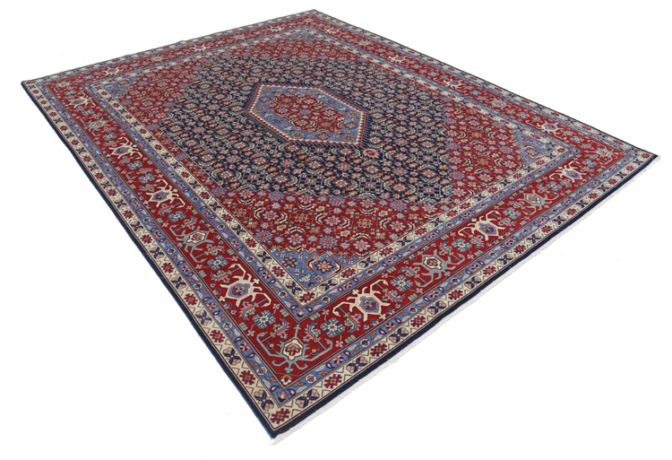 Hand Knotted Heritage Wool Rug - 8' 0" X 9' 10" 8' 0" X 9' 10" (244 X 300) / Blue / Wool