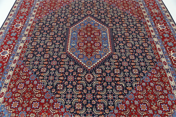 Hand Knotted Heritage Wool Rug - 8' 0" X 9' 10" 8' 0" X 9' 10" (244 X 300) / Blue / Wool