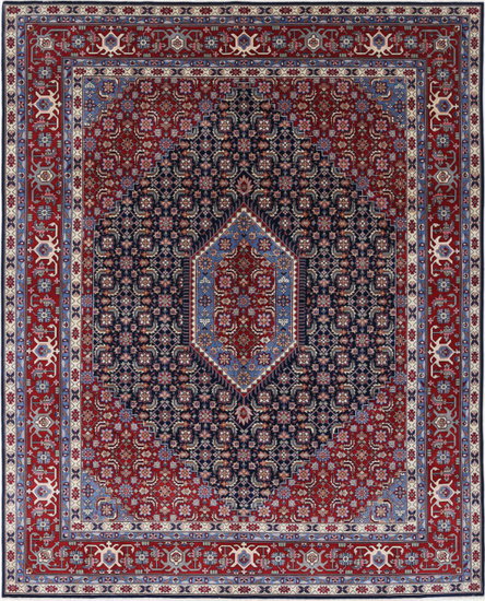 Hand Knotted Heritage Wool Rug - 8' 0" X 9' 10" 8' 0" X 9' 10" (244 X 300) / Blue / Wool