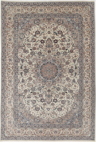 Hand Knotted Heritage Wool Rug - 5' 11" X 8' 11" 5' 11" X 8' 11" (180 X 272) / Ivory / Wool