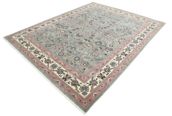 Hand Knotted Heritage Wool Rug - 7' 10" X 10' 0" 7' 10" X 10' 0" (239 X 305) / Green / Wool