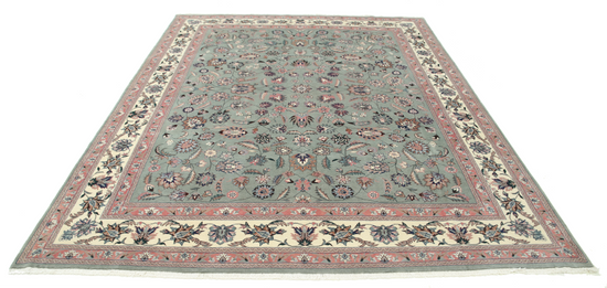 Hand Knotted Heritage Wool Rug - 7' 10" X 10' 0" 7' 10" X 10' 0" (239 X 305) / Green / Wool