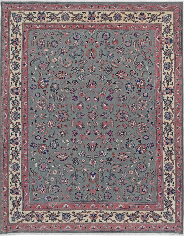 Hand Knotted Heritage Wool Rug - 7' 10" X 10' 0" 7' 10" X 10' 0" (239 X 305) / Green / Wool