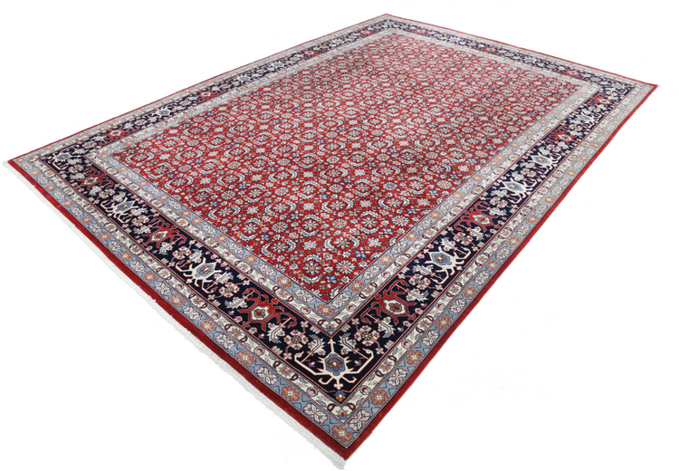 Hand Knotted Heritage Wool Rug - 8' 3" X 11' 6" 8' 3" X 11' 6" (251 X 351) / Red / Wool