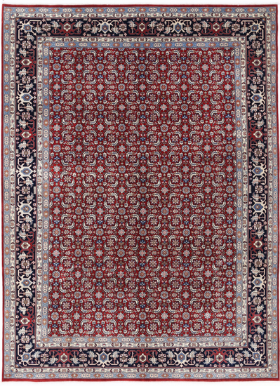 Hand Knotted Heritage Wool Rug - 8' 3" X 11' 6" 8' 3" X 11' 6" (251 X 351) / Red / Wool