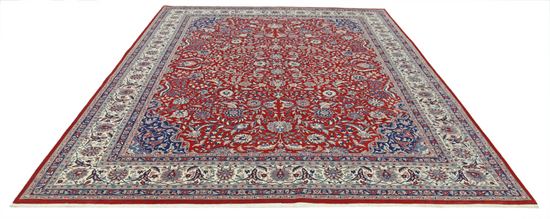 Hand Knotted Heritage Wool Rug - 9' 0" X 11' 8" 9' 0" X 11' 8" (274 X 356) / Red / Wool