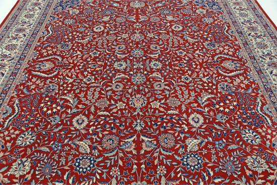 Hand Knotted Heritage Wool Rug - 9' 0" X 11' 8" 9' 0" X 11' 8" (274 X 356) / Red / Wool