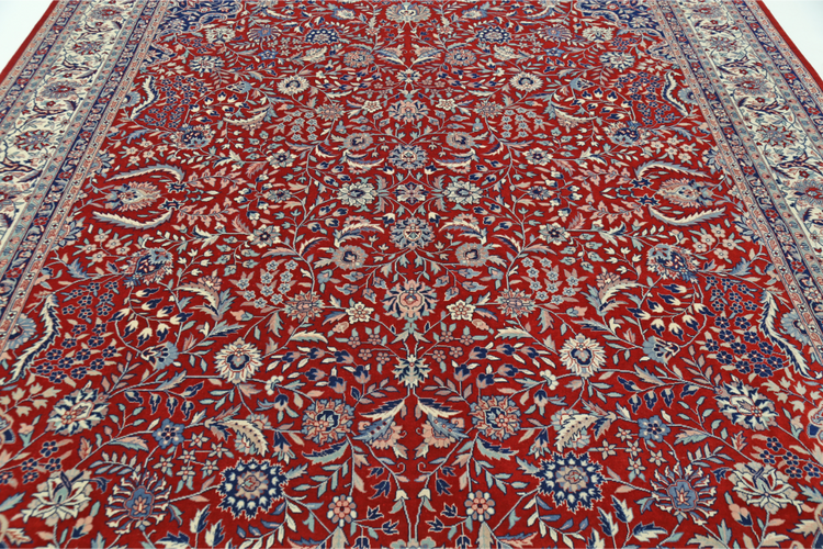 Hand Knotted Heritage Wool Rug - 9' 0" X 11' 8" 9' 0" X 11' 8" (274 X 356) / Red / Wool