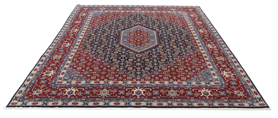 Hand Knotted Heritage Wool Rug - 8' 0" X 9' 10" 8' 0" X 9' 10" (244 X 300) / Blue / Wool