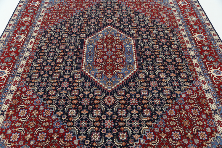 Hand Knotted Heritage Wool Rug - 8' 0" X 9' 10" 8' 0" X 9' 10" (244 X 300) / Blue / Wool