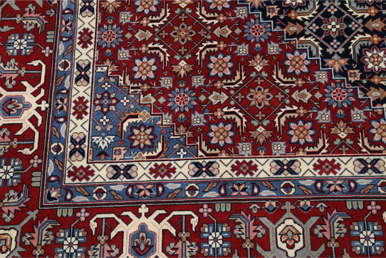 Hand Knotted Heritage Wool Rug - 8' 0" X 9' 10" 8' 0" X 9' 10" (244 X 300) / Blue / Wool