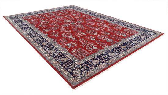 Hand Knotted Heritage Wool Rug - 10' 1" X 13' 11" 10' 1" X 13' 11" (307 X 424) / Red / Wool