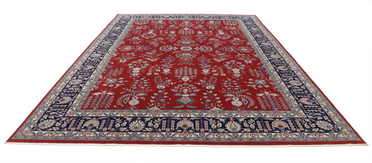 Hand Knotted Heritage Wool Rug - 10' 1" X 13' 11" 10' 1" X 13' 11" (307 X 424) / Red / Wool