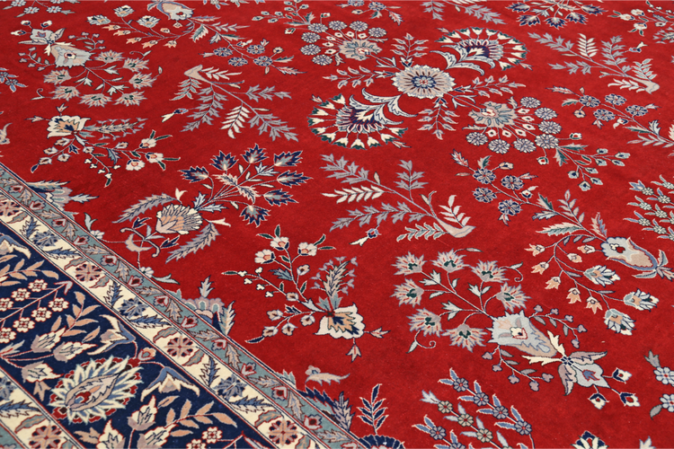 Hand Knotted Heritage Wool Rug - 10' 1" X 13' 11" 10' 1" X 13' 11" (307 X 424) / Red / Wool