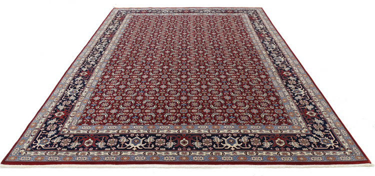 Hand Knotted Heritage Wool Rug - 8' 1" X 11' 6" 8' 1" X 11' 6" (246 X 351) / Red / Wool