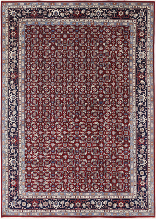 Hand Knotted Heritage Wool Rug - 8' 1" X 11' 6" 8' 1" X 11' 6" (246 X 351) / Red / Wool