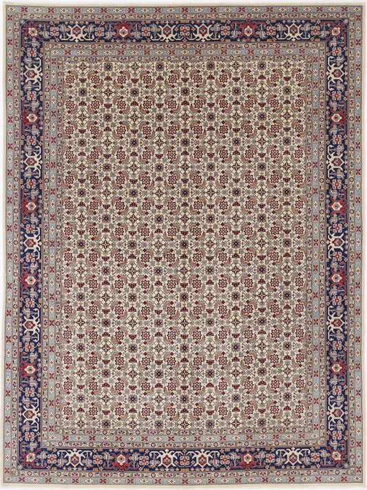 Hand Knotted Heritage Wool Rug - 9' 0" X 12' 0" 9' 0" X 12' 0" (274 X 366) / Ivory / Wool